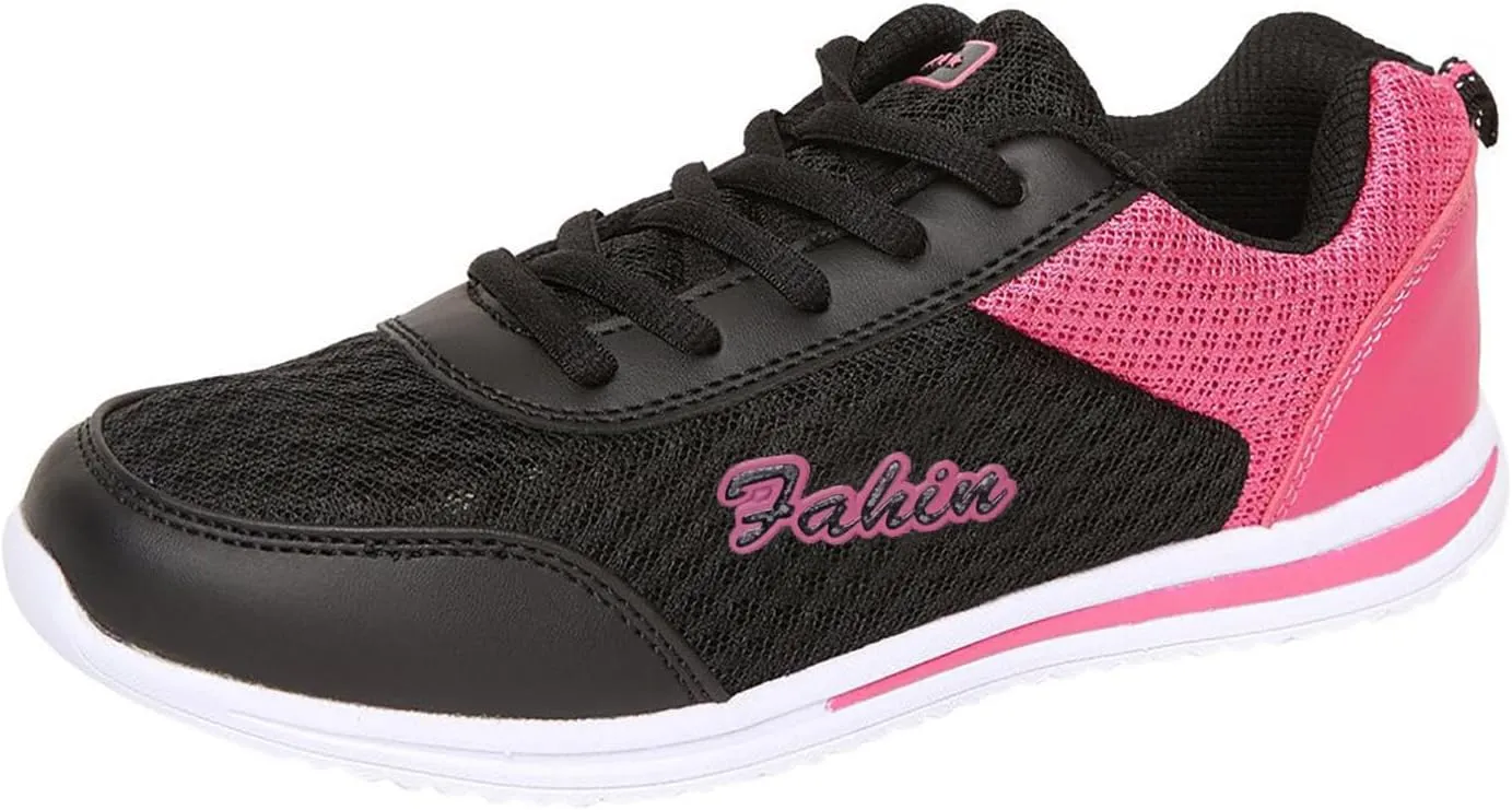 Women's Running Walking Tennis Shoes Comfortable Lace Up Running Shoes for Women Mesh Casual Tennis Shoes Chunky Sneakers Slip On Tennis Shoe Cross Trainer Shoe
