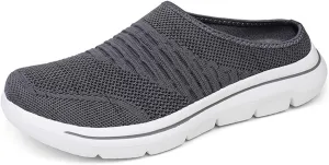 Womens Sneakers Mesh Slip-on Mule Shoes Non-Slip Breathable Beach Shoes Clogs Casual Closed Toe Slippers Travel Vacation Summer Shoe